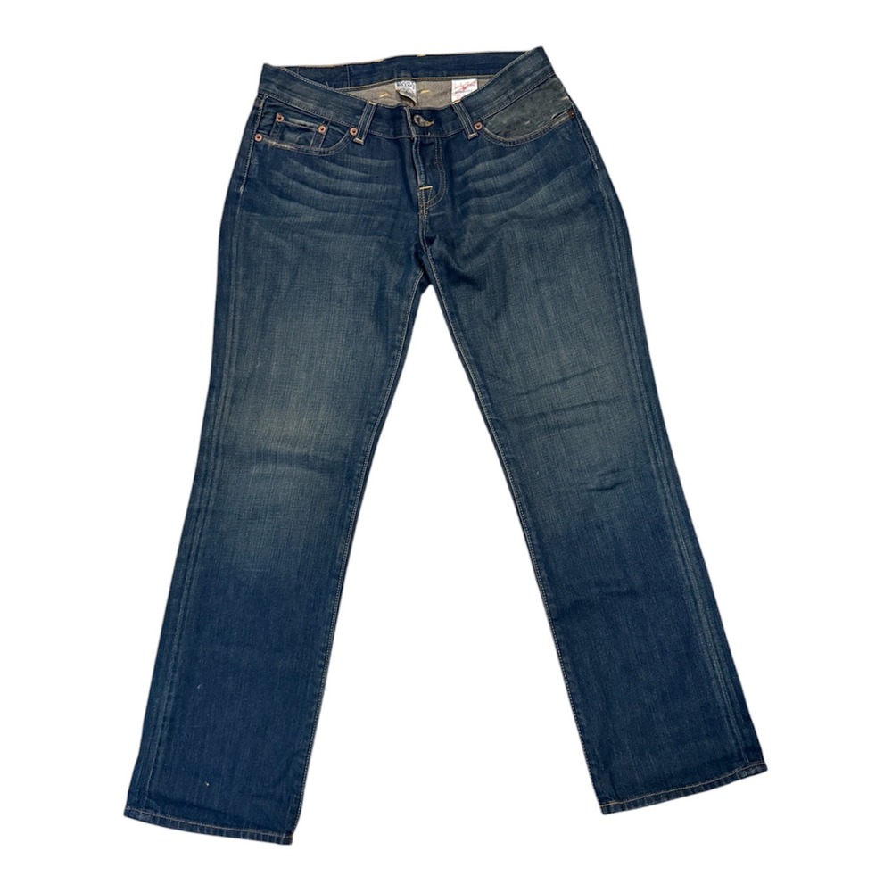 Lucky Brand Sweet Dream Cuffed Crop Jeans Womens 6/28‎ Dark Wash Straight Leg